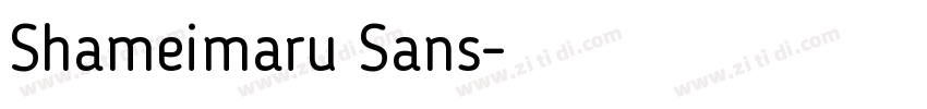 Shameimaru Sans字体转换